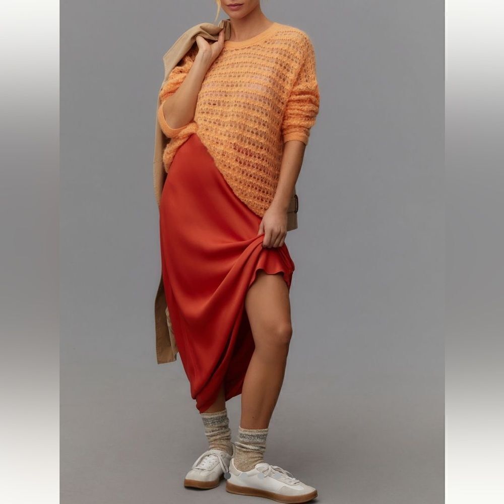 Pilcro Open-Stitch Pullover Sweater